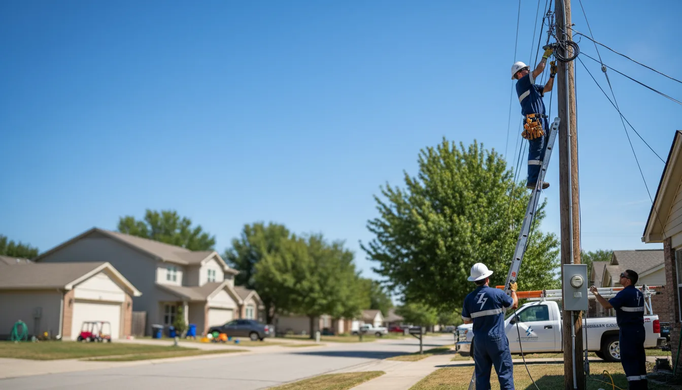 Residential electrician providing installation services in Ettrick, WI